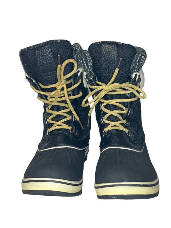 Cozy Winter Boots Faux Fur Lined Black 8.5 Women main image 5